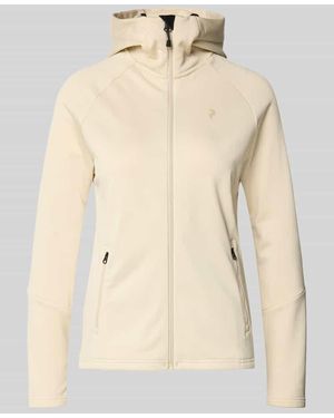 Peak Performance Softshell-Jacke mit Kapuze Modell 'RIDER' - Natur