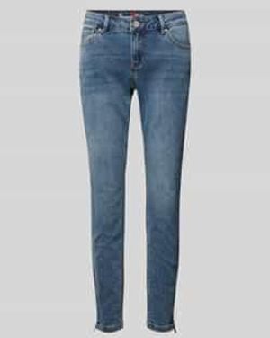 Buena Vista Skinny Fit Jeans Met Viscose, Model 'Italy' - Blauw
