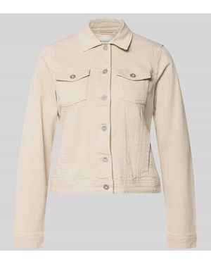 Tom Tailor Regular Fit Jeansjacke aus Baumwoll-Mix - Natur
