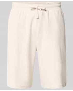 S.oliver Relaxed Fit Sweatshorts Van Puur Katoen Model 'Detroit' - Naturel