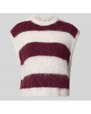 American Vintage Regular Fit Pullunder aus Alpaka-Mix Modell 'NIBY' - Rot