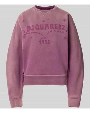DSquared² Sweatshirt mit Label-Print - Pink