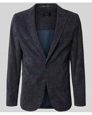 Camel Active Slim Fit 2-Knopf-Sakko mit Brusttasche - Blau