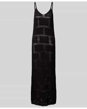 ONLY Midi-Jurk Met Broderie Anglaise - Zwart