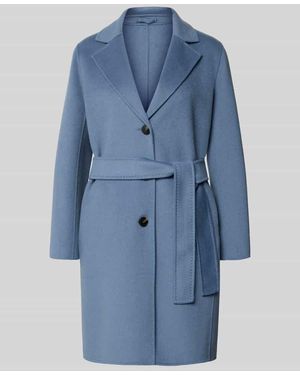 Marella Taillierter Mantel aus Woll-Mix Modell 'PANCIA' - Blau
