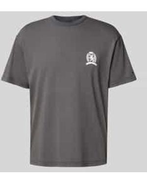 Tommy Hilfiger Regular Fit T-Shirt Van Puur Katoen - Grijs