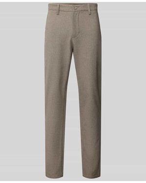 Only & Sons Slim Fit Brushed Chino mit Viskose-Anteil Modell 'MARK' - Grau