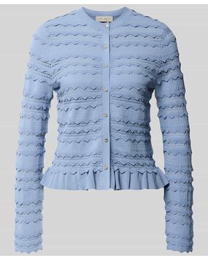 Ted Baker Regular Fit Cardigan aus Viskose-Mix Modell 'Avria' - Blau