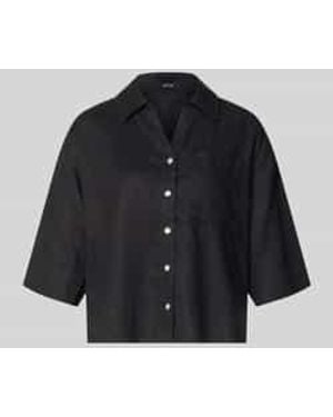 Opus Blouses Korte Mouw - Zwart