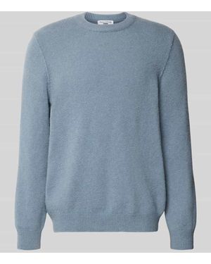 Marc O' Polo Regular Fit Pullover aus Schurwoll-Mix - Blau