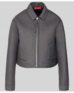 MAX&Co. Relaxed Fit Jacke mit Woll-Anteil Modell 'DISCHI' - Grau
