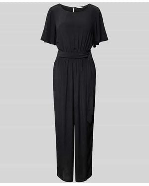 Tom Tailor Jumpsuit Mit Gelegten Falten - Schwarz