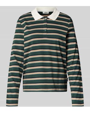 S.oliver Regular Fit Poloshirt aus reiner Baumwolle - Grün