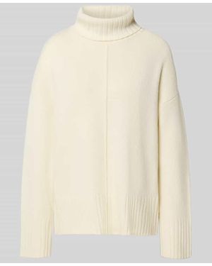 Guido Maria Kretschmer Relaxed Fit Pullover mit Woll-Anteil Modell 'Ilianer' - Natur