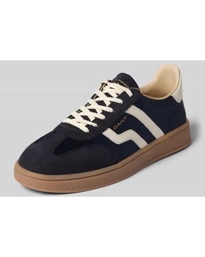 GANT Sneaker aus Leder-Textil-Mix Modell 'Cuzima' - Blau