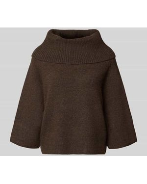 Comma, Rollkragenpullover mit Raglanärmeln - Braun