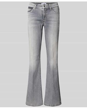 Cambio Flared Jeans mit 5-Pocket-Design Modell 'PARIS' - Grau