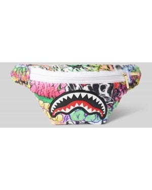 Sprayground Bauchtasche mit Label-Detail - Mettallic