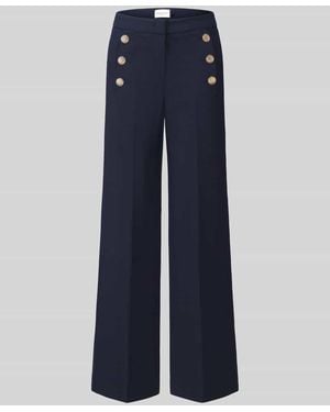 Seductive Regular Fit Weite Hose mit Viskose-Anteil Modell 'BRIDGET' - Blau