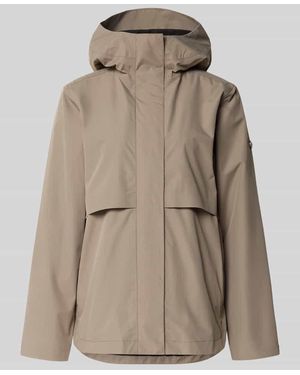 Didriksons Regular Fit Funktionsjacke mit Kapuze Modell 'Elsa' - Natur