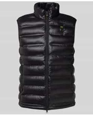 Blauer Usa Bodywarmer Met Opstaande Kraag En Tweewegsritssluiting - Zwart