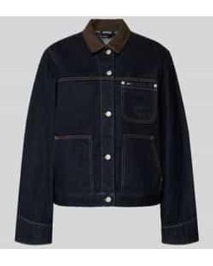 Tommy Hilfiger Oversized Jeansjack Van Puur Katoen - Blauw