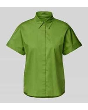 Marc Cain Regular Fit Blouse Met 1/2-Mouwen - Groen