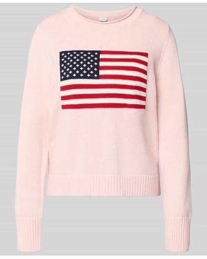 Gap Strickpullover mit Rundhalsausschnitt - Pink