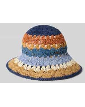 Barts Hoed Met Labeldetail Model 'Feathery' - Blauw