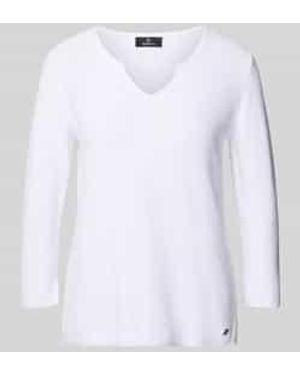 Monari Gebreide Pullover Met Pailletten - Wit