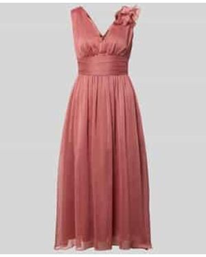 Swing Cocktailjurk Met Volants - Rood