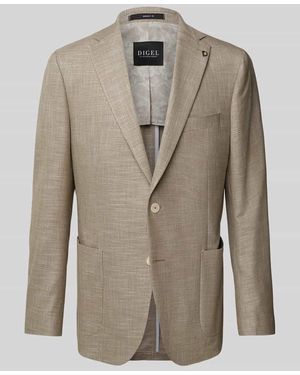 DIGEL Modern Fit Sakko mit aufgesetzten Taschen Modell 'Edward' - Natur