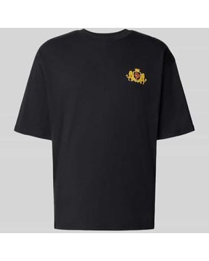Review T-Shirt mit Label-Patch - Schwarz