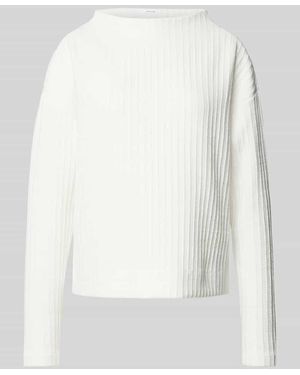 Opus Sweatshirt mit Stehkragen Modell 'Gynami' - Weiß