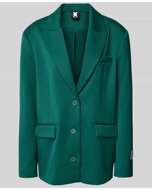 Karo Kauer Blazer mit Label-Patch und Reverskragen - Grün