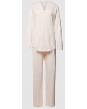 Hanro Pyjama Met Borstzak - Wit