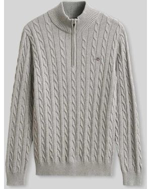 GANT Troyer mit Half Zip - Grau