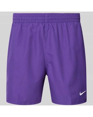 Nike Badehose mit Label-Print - Lila