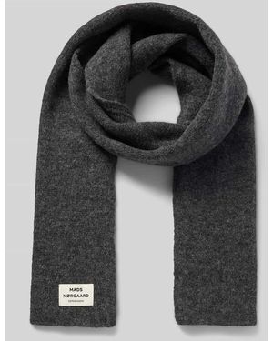 Mads Nørgaard Schal mit Label-Detail - Schwarz
