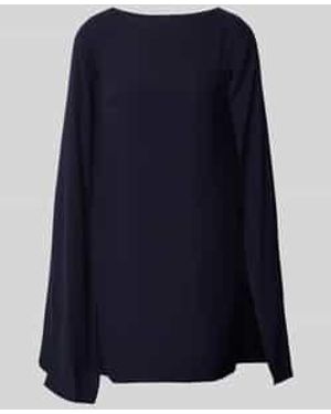 Ralph Lauren Cocktailjurk Met Ronde Hals, Model 'Petra' - Blauw