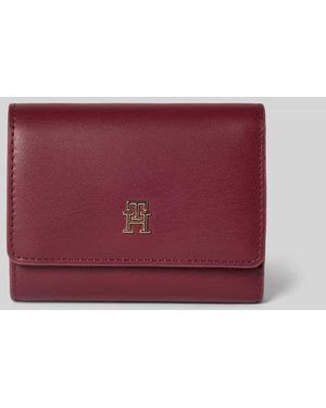 Tommy Hilfiger Portemonnaie mit Logo-Applikation - Lila