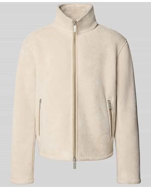JAKE*S STUDIO MEN Jacke mit Reißverschlusstaschen - Natur