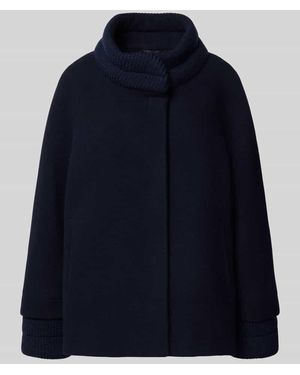 ICONS Cinzia Rocca Wolljacke mit Stehkragen - Blau
