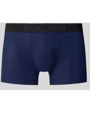 Hom Boxershort Met Elastische Logoband - Blauw