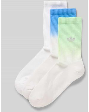 adidas Originals Socken mit Label-Stickerei im 3er-Pack - Blau