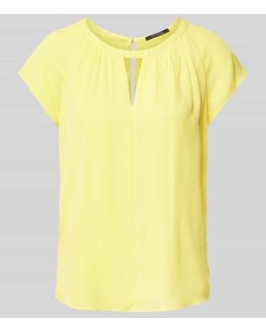 Comma, Bluse Mit Kappärmeln - Gelb