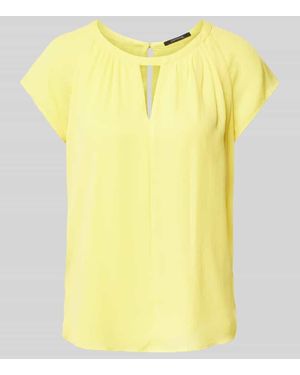 Comma, Bluse Mit Kappärmeln - Gelb