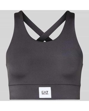 EA7 Sport-BH mit Rundhalsausschnitt - Grau