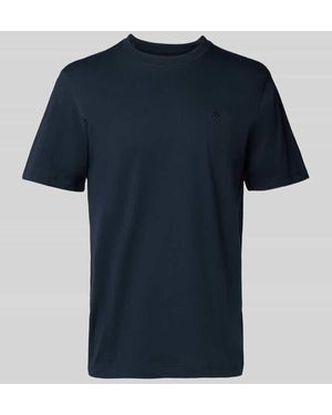 Scotch & Soda T-Shirt mit Logo-Stitching - Blau