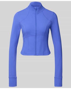 Fabletics Slim Fit Jacke mit Stehkragen Modell 'Storm' - Blau